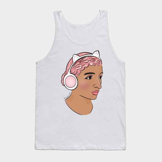 Modern Gamer Girl Cleopatra Tank Top by iliketeasdesigns